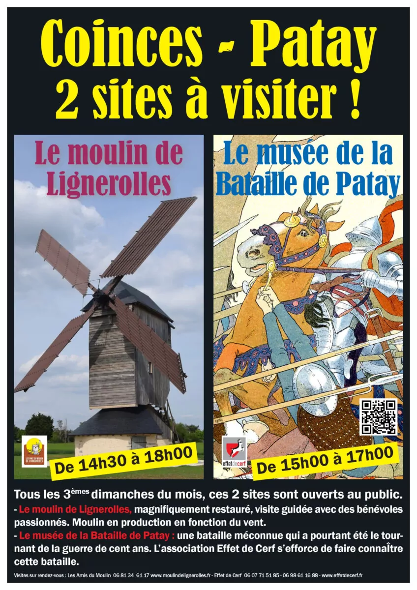 visite moulin Lignerolles et musée de la bataille de Patay