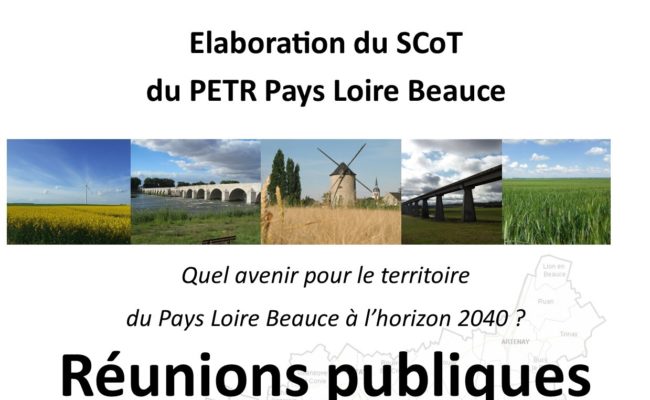 Réunions publiques – Elaboration du SCoT du PETR Pays Loire Beauce