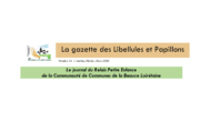 LA GAZETTE RPE DES LIBELLULES ET PAPILLONS N°16