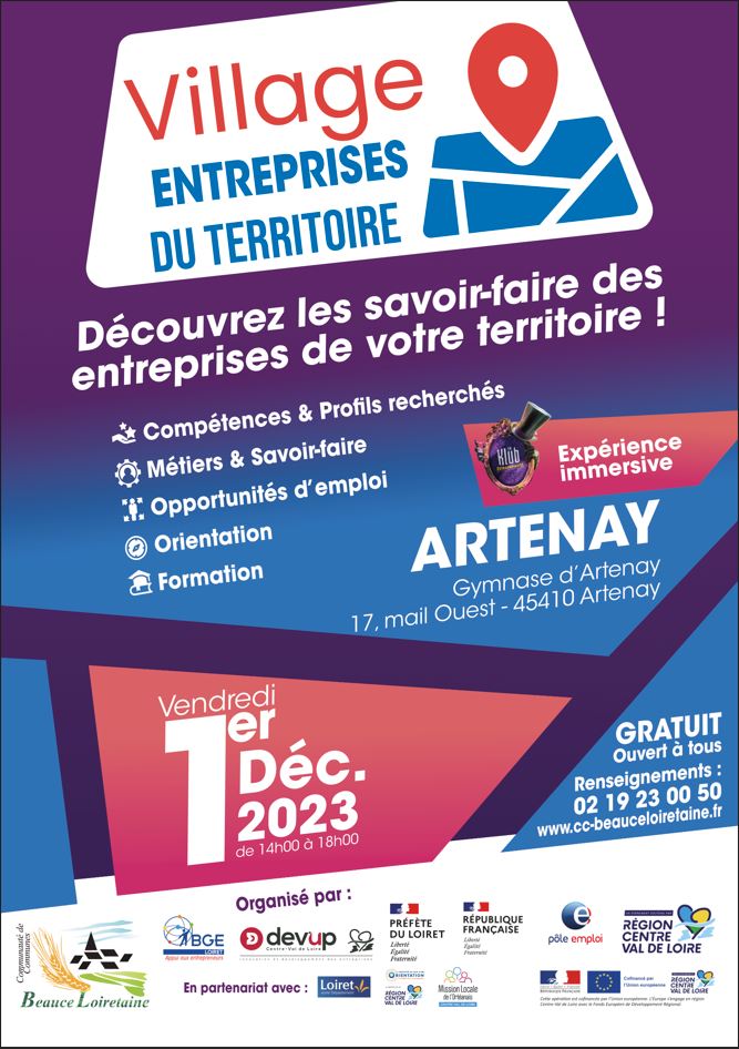 Affiche Village Entreprises du territoire 2023
